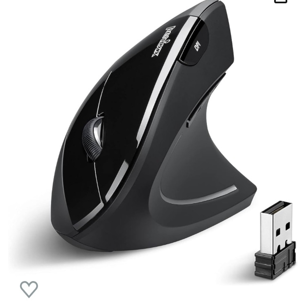 Perixx PERIMICE-713 Wireless Ergonomic Vertical Mouse - 800/1200/1600 DPI
